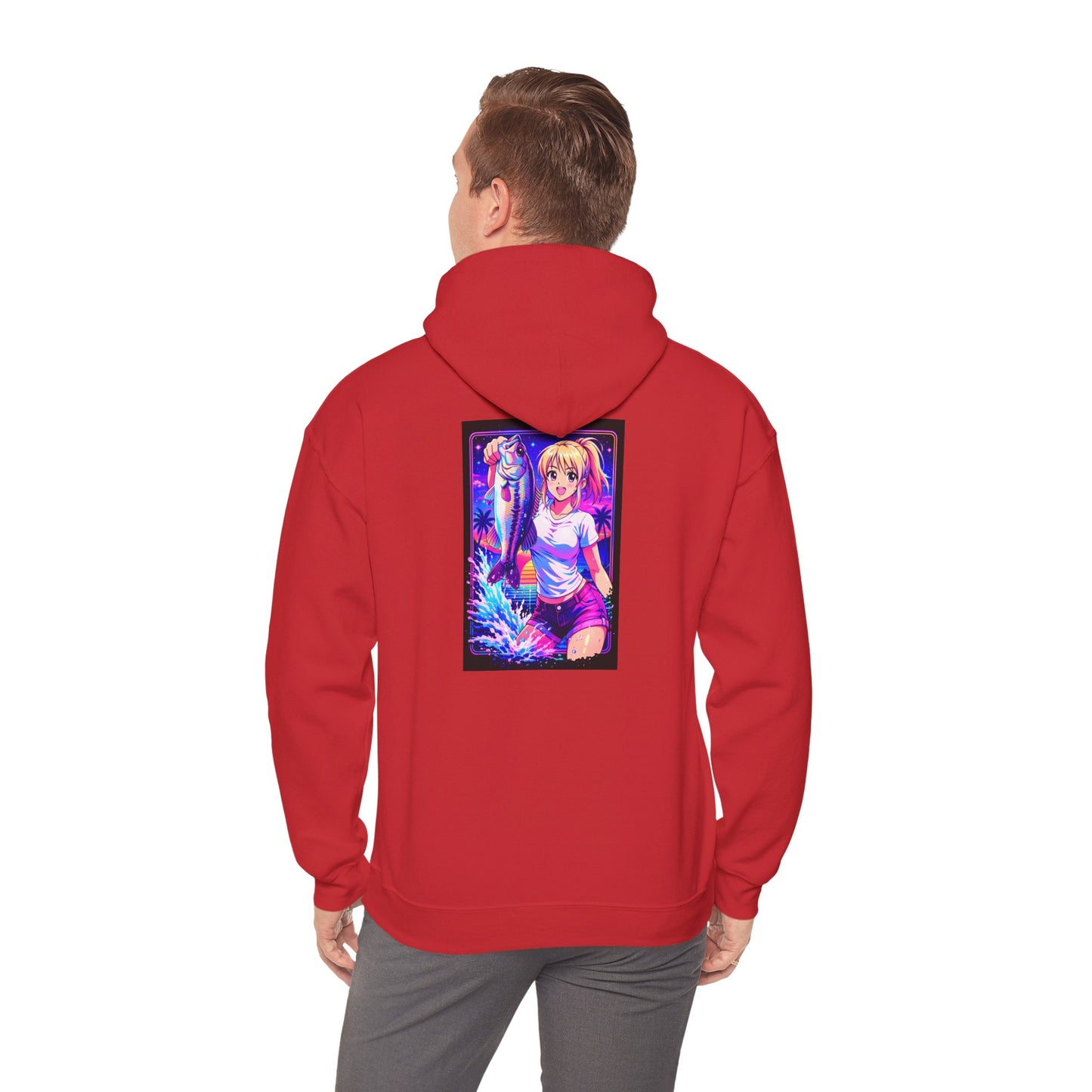 Aoi - Vaporwave Fishing Hoodie Sweatshirt