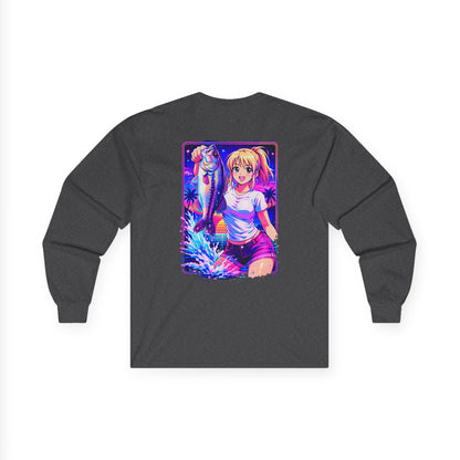 Aoi - Long Sleeve Retro Vaporwave Neon Surf Graphic