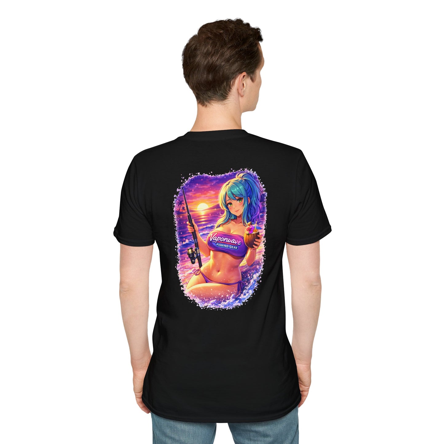 Kaia - Vaporwave Fishing Gear Graphic Tee