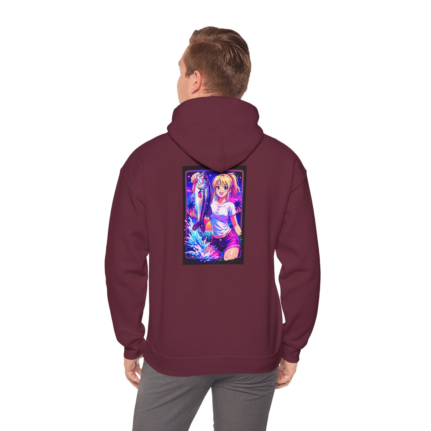 Aoi - Vaporwave Fishing Hoodie Sweatshirt