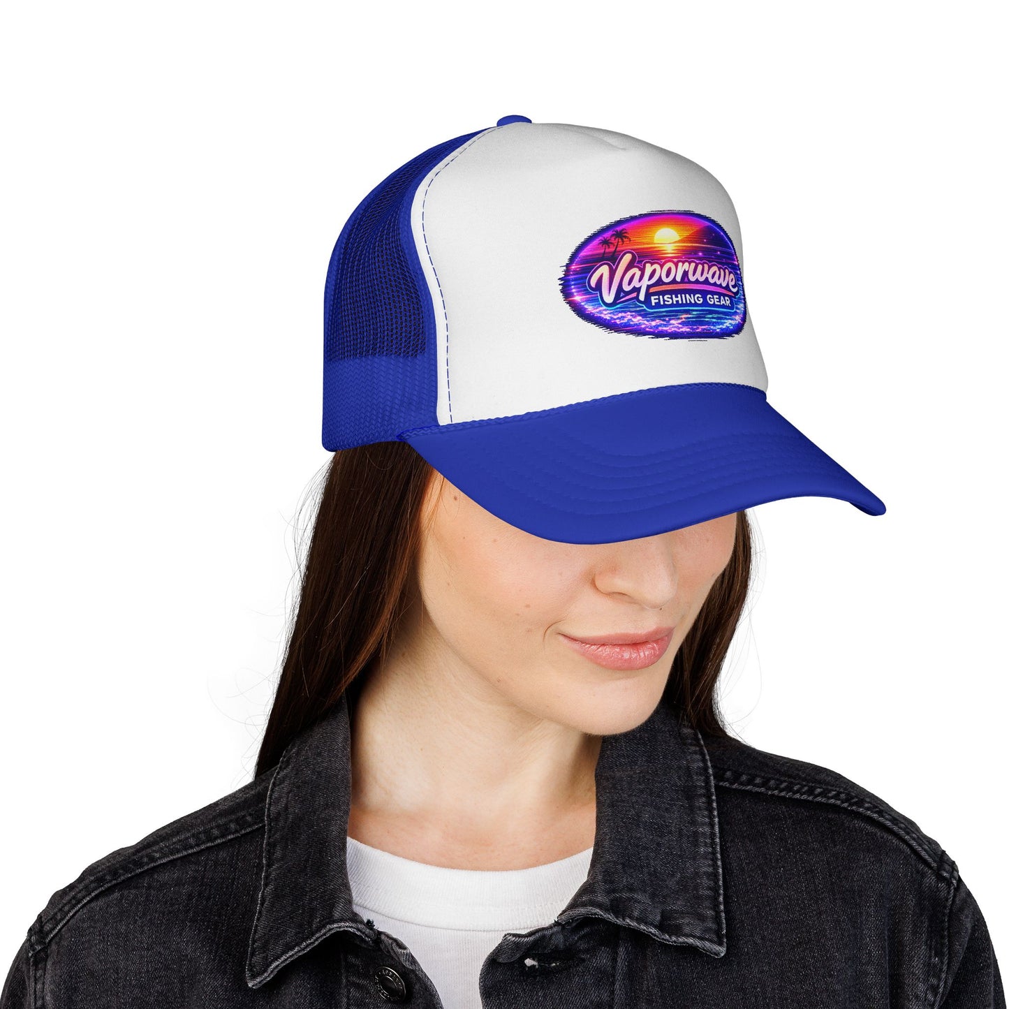 Vaporwave Fishing Gear Trucker Hat