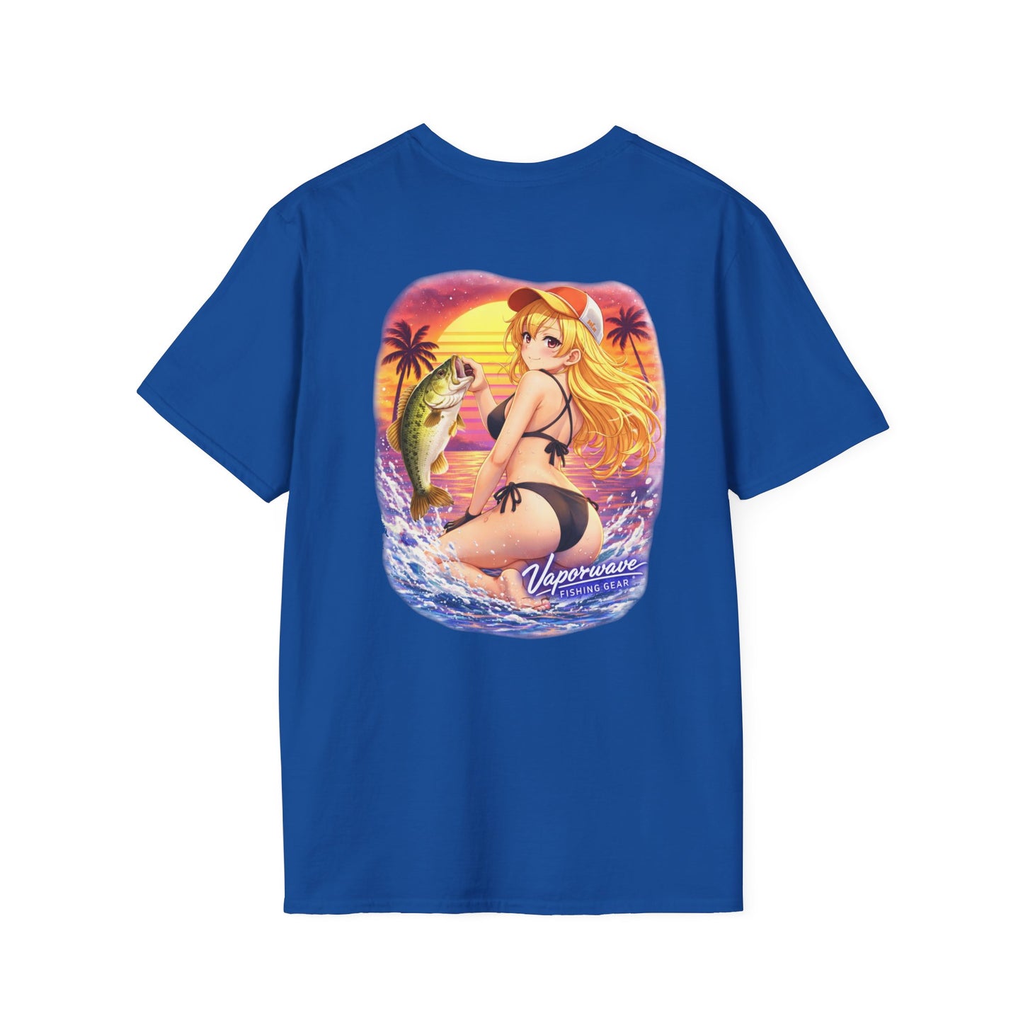 Rin - Vaporwave Fishing Gear Unisex Softstyle Tee