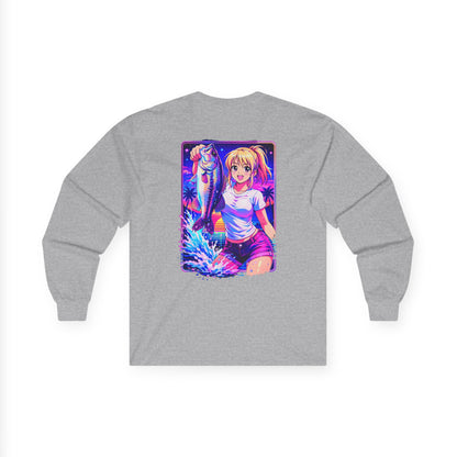 Aoi - Long Sleeve Retro Vaporwave Neon Surf Graphic