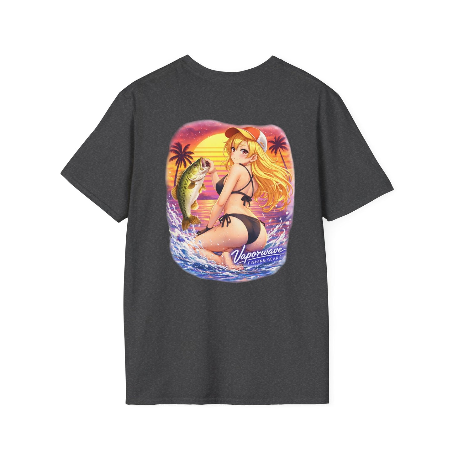 Rin - Vaporwave Fishing Gear Unisex Softstyle Tee