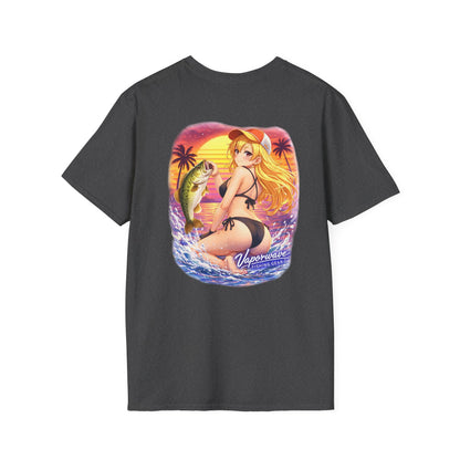 Rin - Vaporwave Fishing Gear Unisex Softstyle Tee