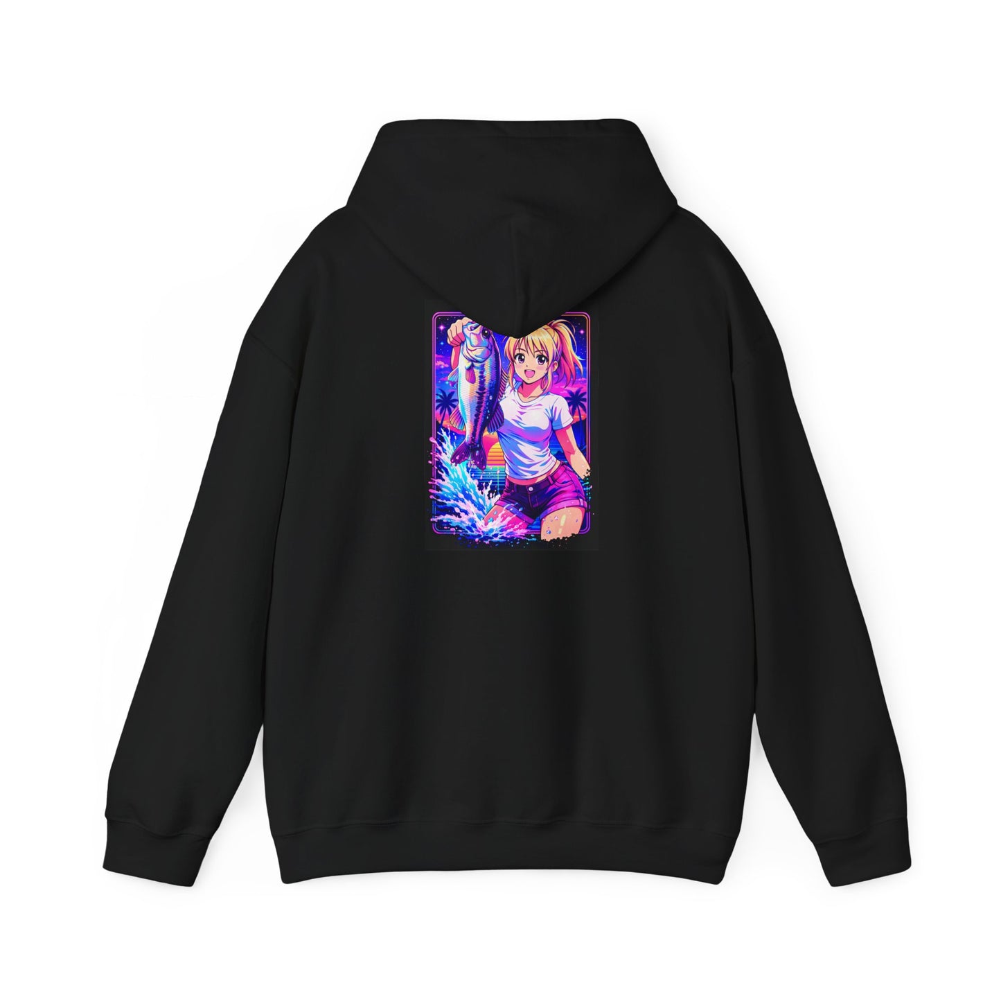 Aoi - Vaporwave Fishing Hoodie Sweatshirt