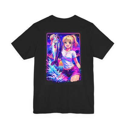 Aoi - Vaporwave Fishing Gear Graphic Tee