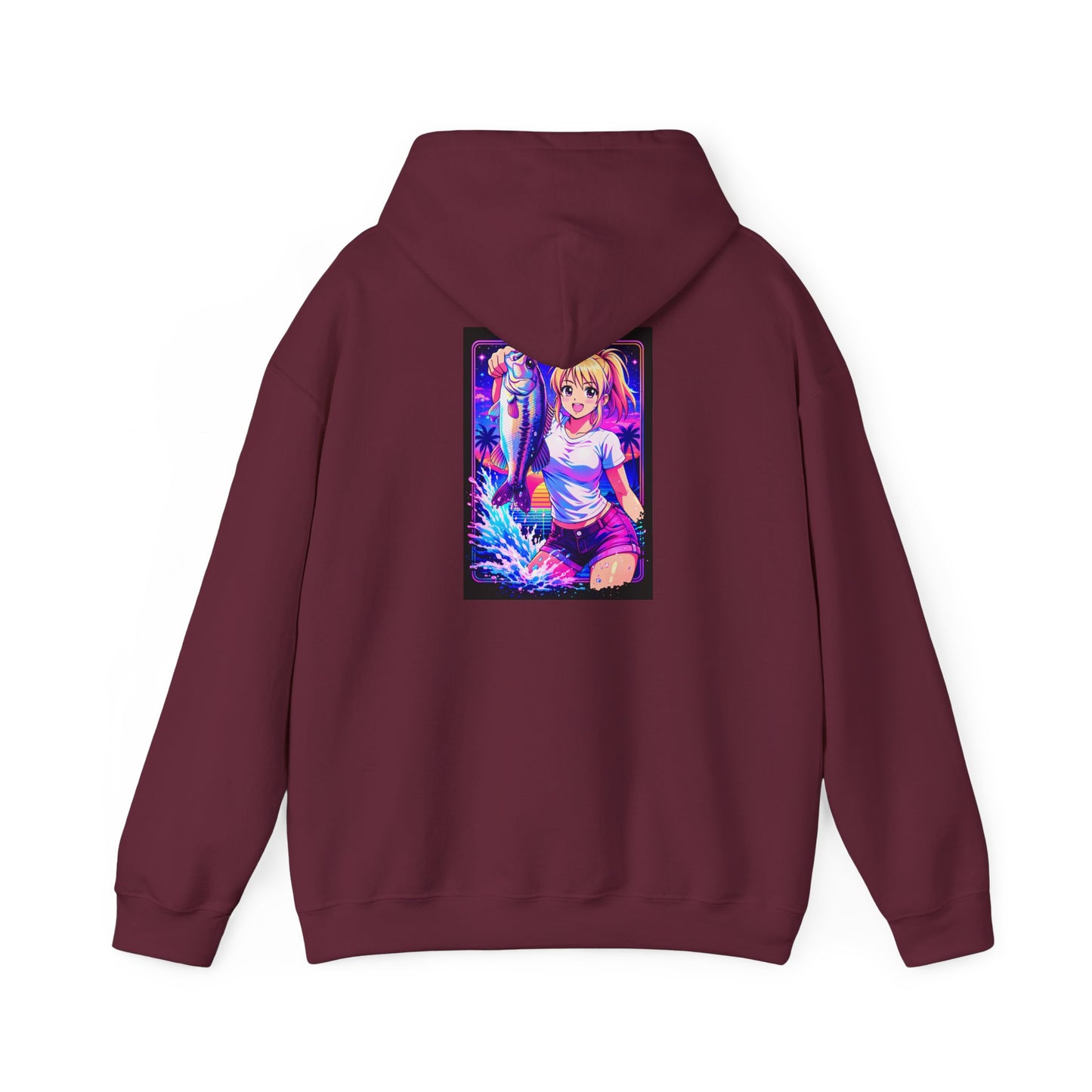 Aoi - Vaporwave Fishing Hoodie Sweatshirt