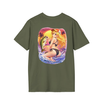 Rin - Vaporwave Fishing Gear Unisex Softstyle Tee