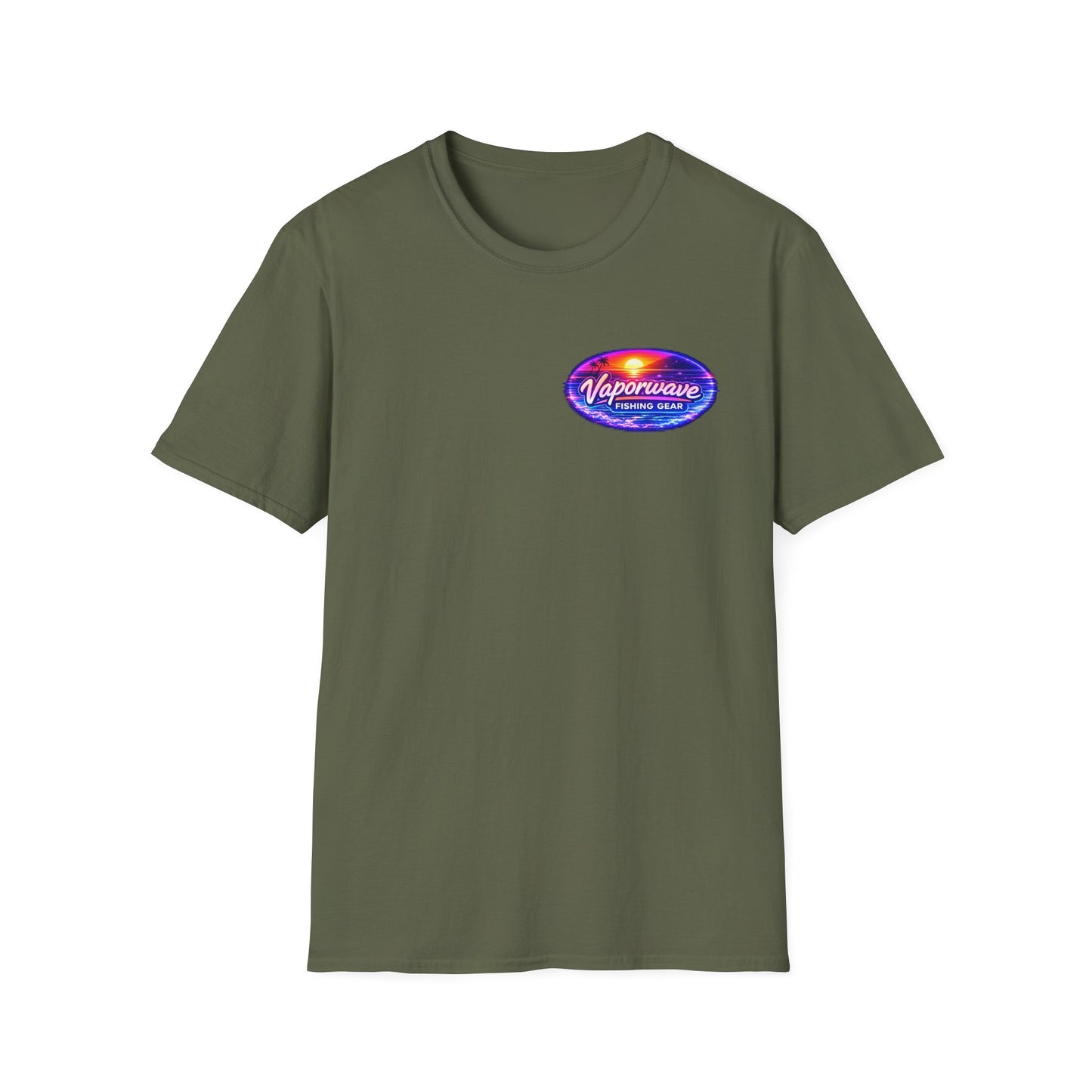 Rin - Vaporwave Fishing Gear Unisex Softstyle Tee