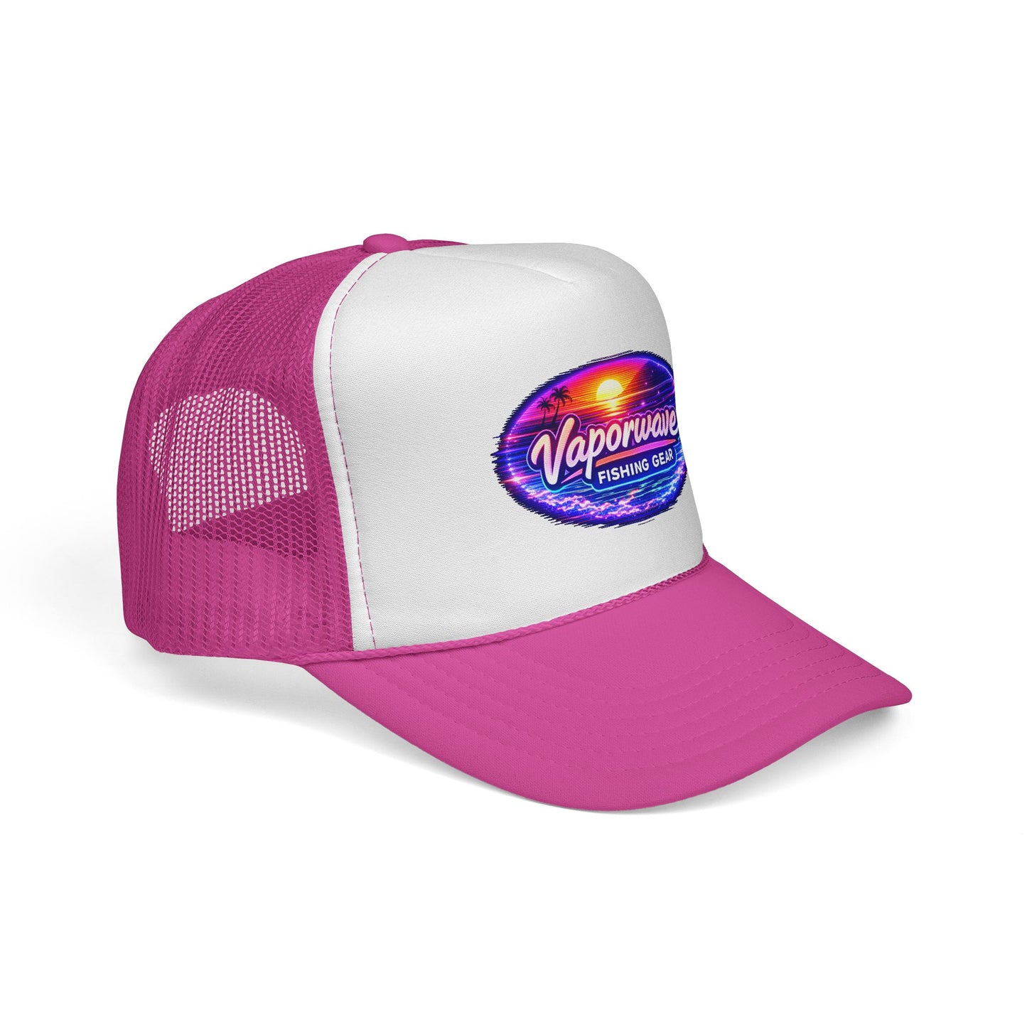 Vaporwave Fishing Gear Trucker Hat