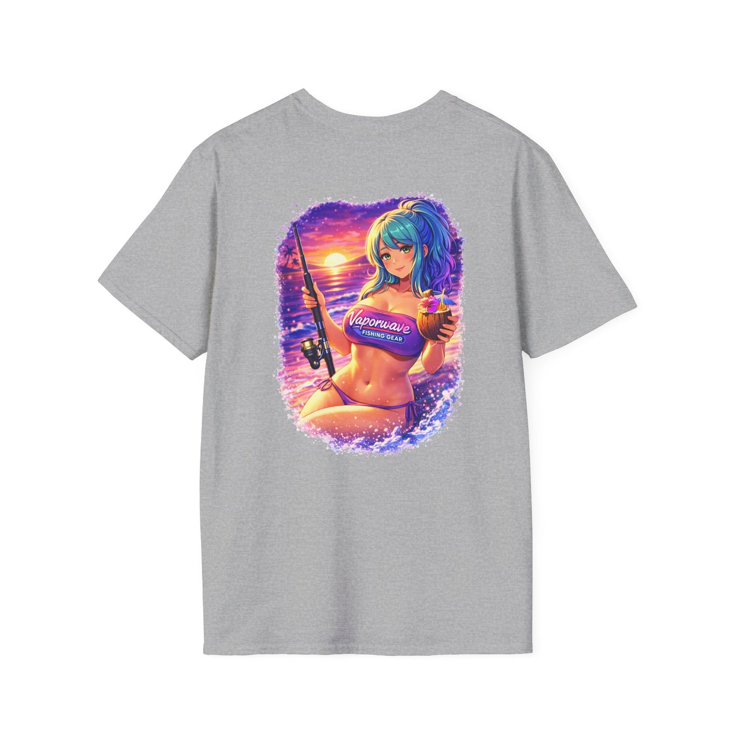 Kaia - Vaporwave Fishing Gear Graphic Tee