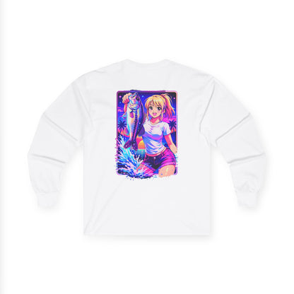 Aoi - Long Sleeve Retro Vaporwave Neon Surf Graphic