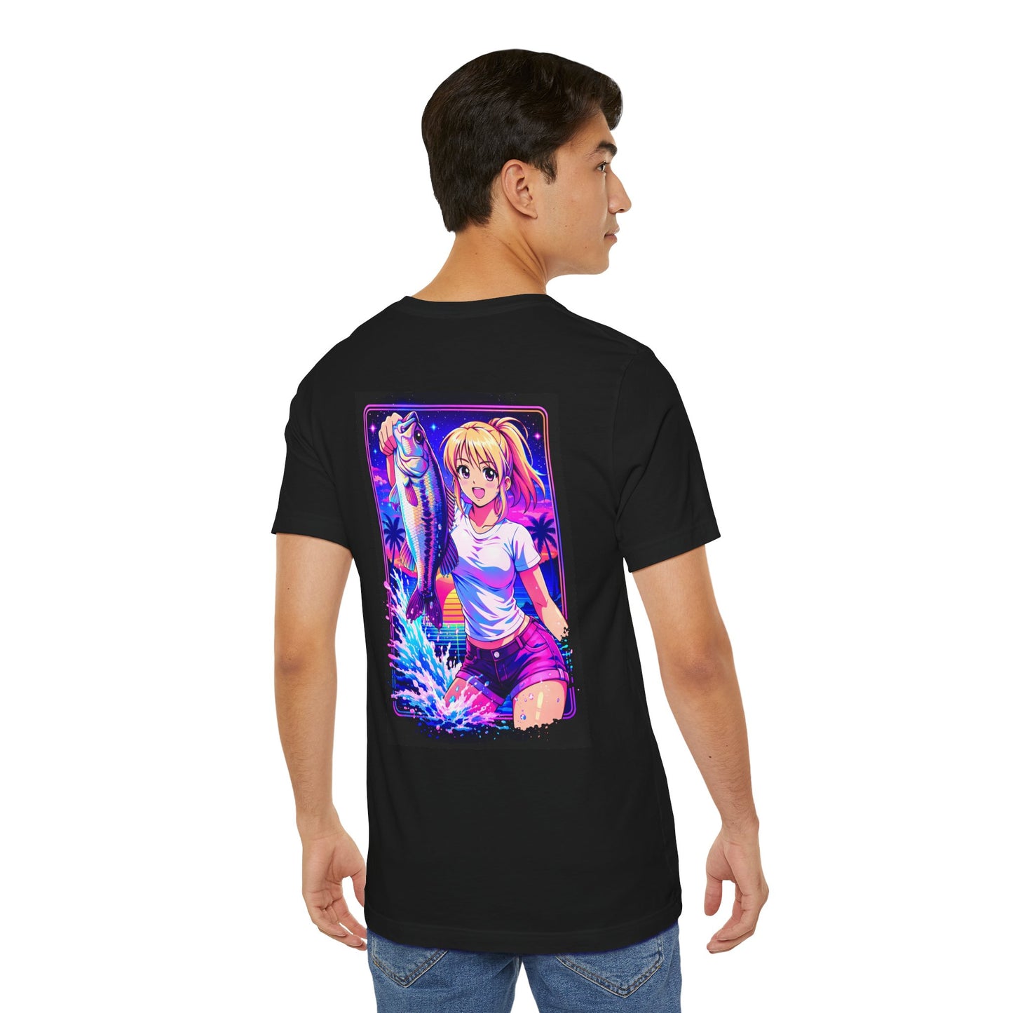 Aoi - Vaporwave Fishing Gear Graphic Tee