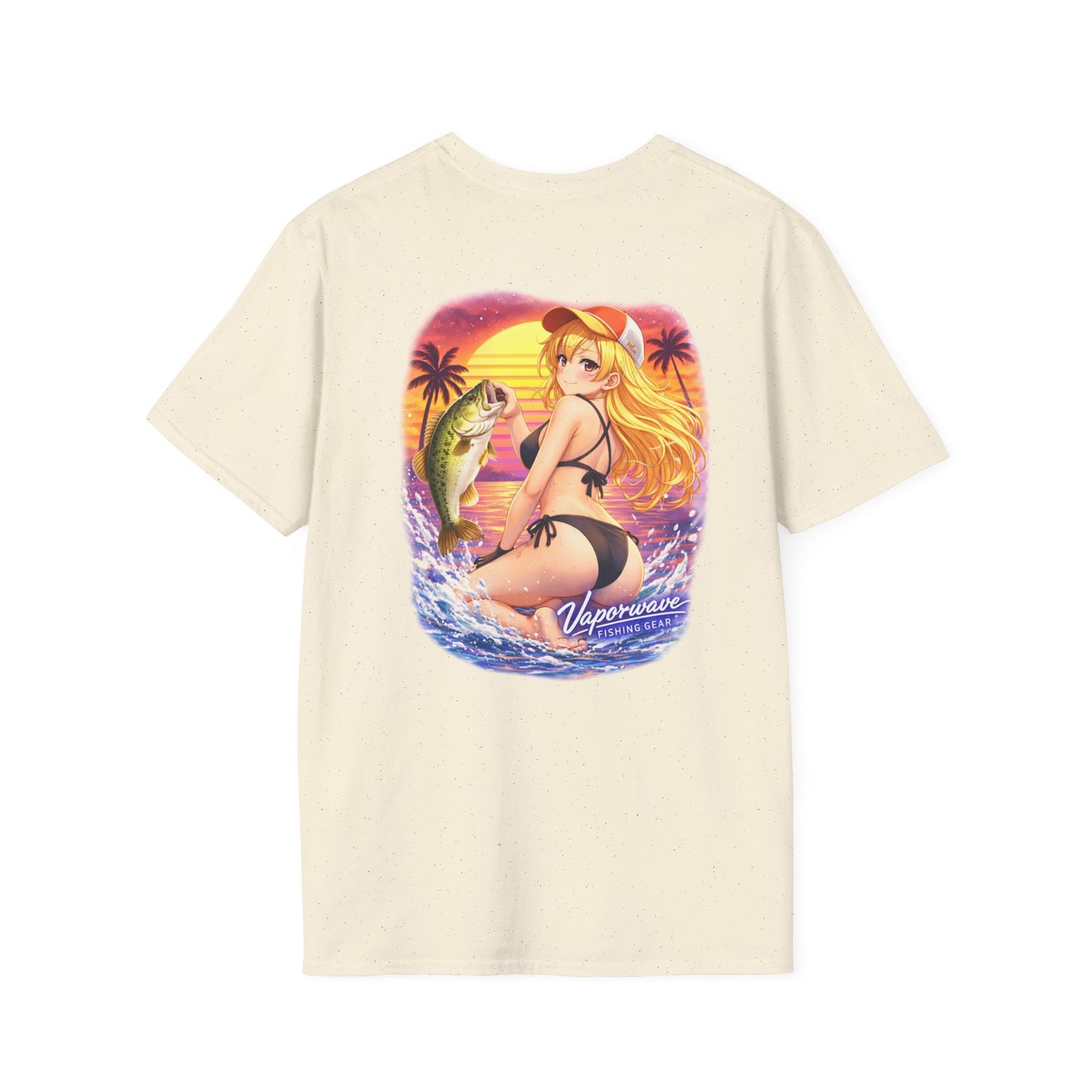 Rin - Vaporwave Fishing Gear Unisex Softstyle Tee
