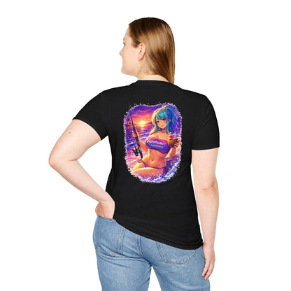 Kaia - Vaporwave Fishing Gear Graphic Tee