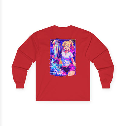 Aoi - Long Sleeve Retro Vaporwave Neon Surf Graphic