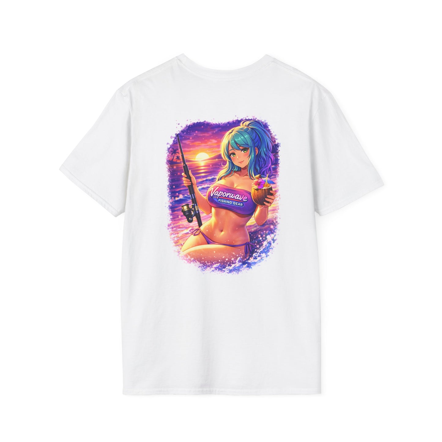 Kaia - Vaporwave Fishing Gear Graphic Tee