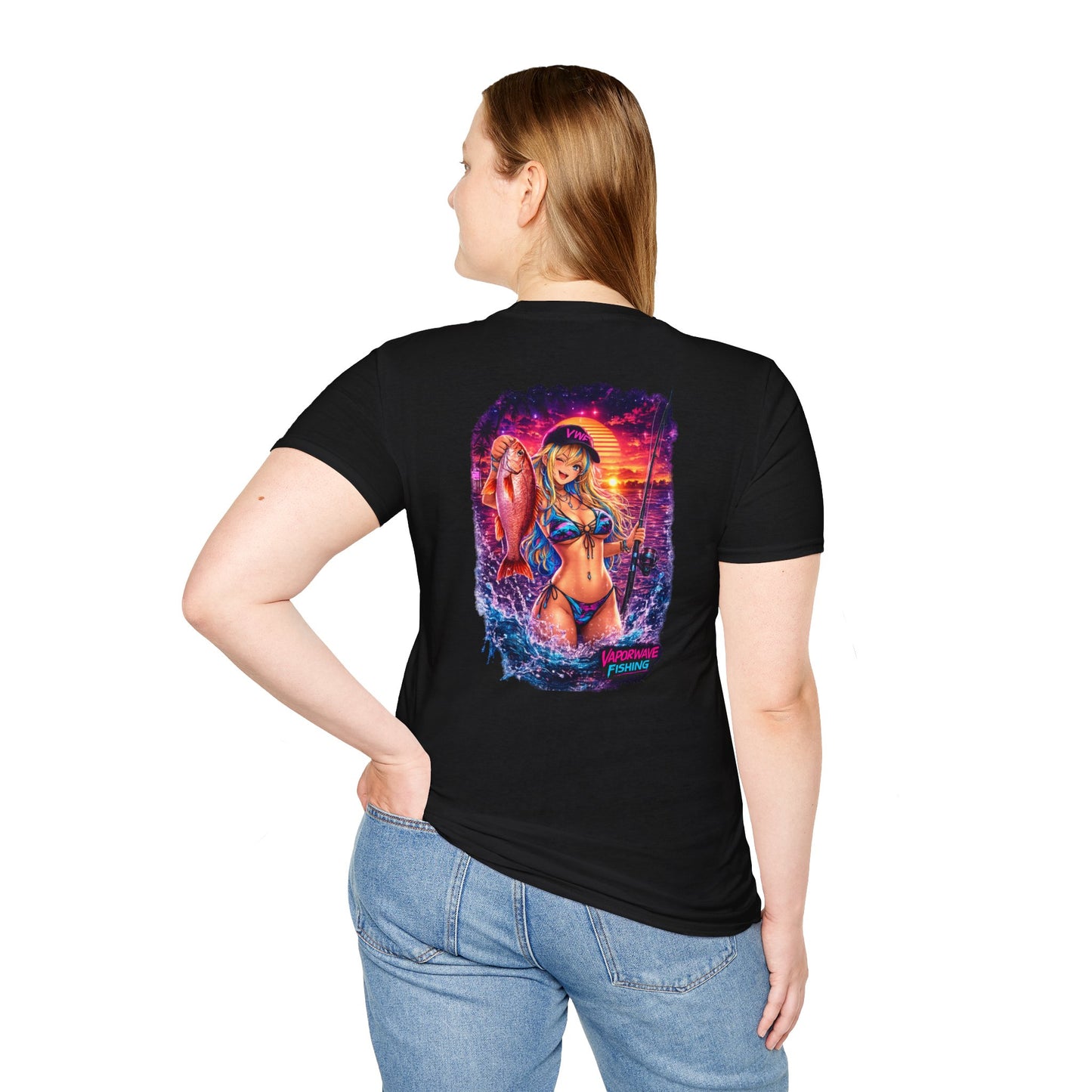 Yui - Vaporwave Fishing Gear Graphic Tee