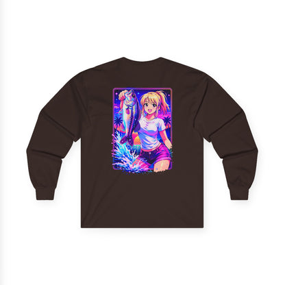 Aoi - Long Sleeve Retro Vaporwave Neon Surf Graphic