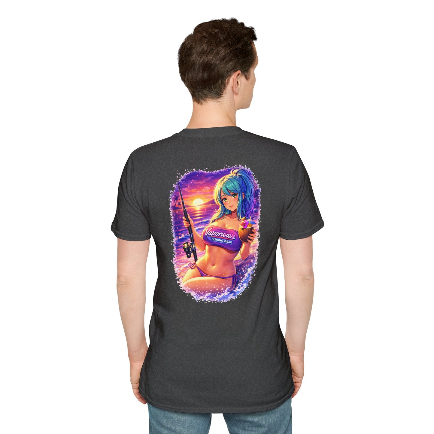 Kaia - Vaporwave Fishing Gear Graphic Tee