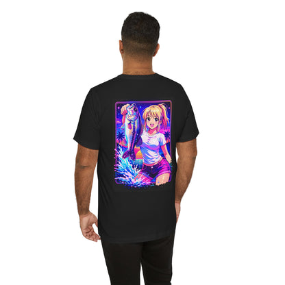 Aoi - Vaporwave Fishing Gear Graphic Tee