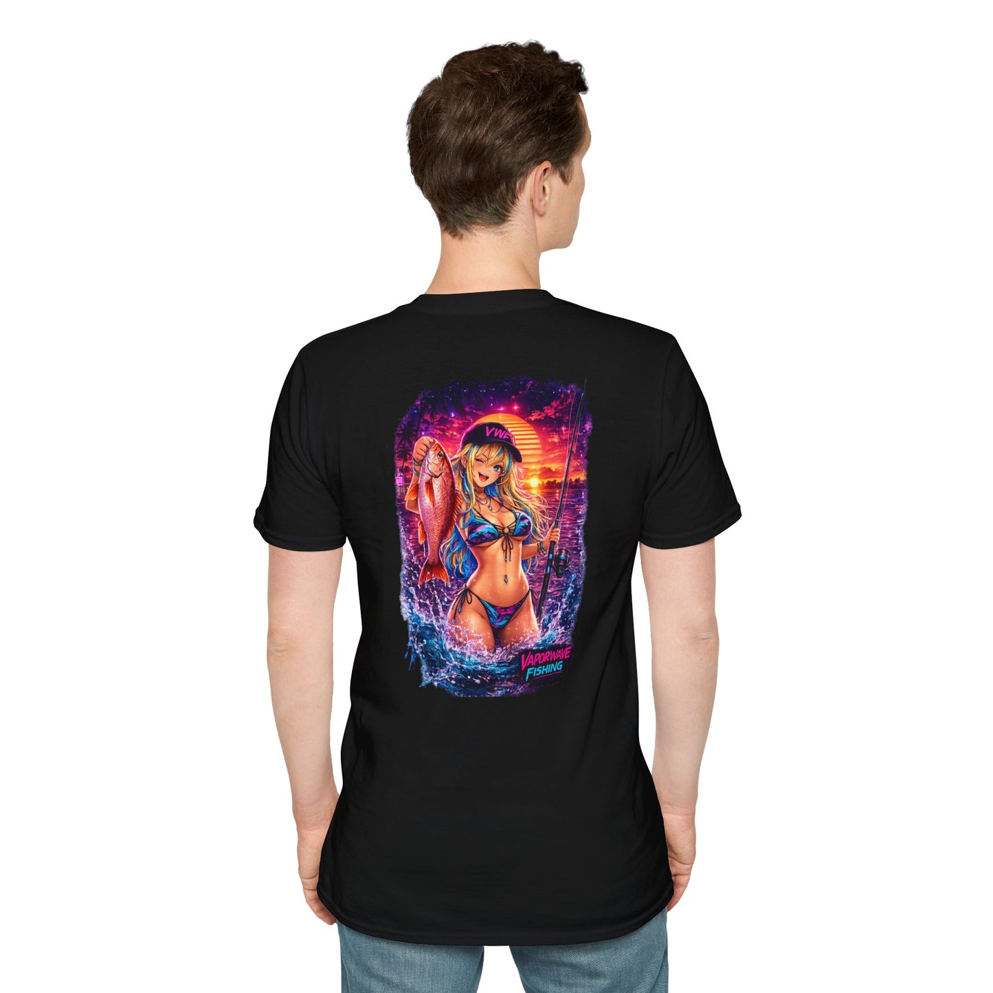 Yui - Vaporwave Fishing Gear Graphic Tee